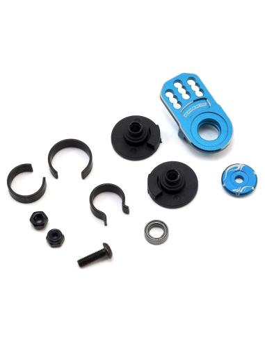 Aluminium Servo Arm Horn Futaba/Savox/Power HD - Blue