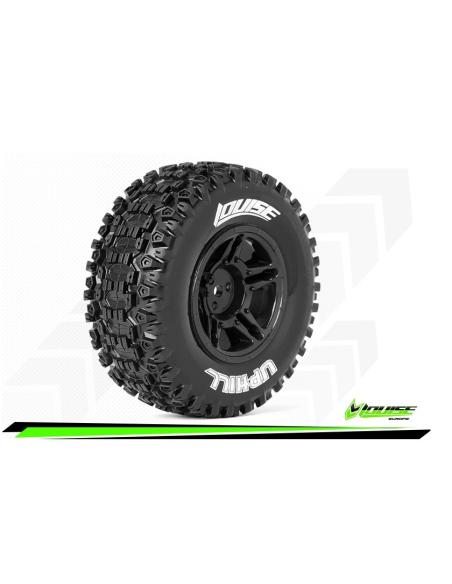 Neumáticos Louise RC - SC-UPHILL 1/10 Short Course - Soft - Black Rims (1 pareja)