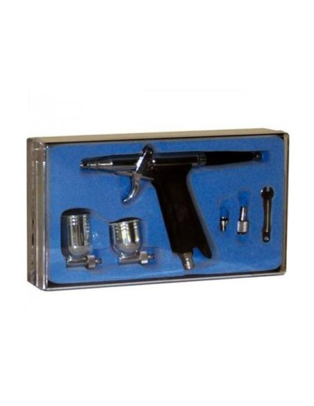 Pistola Aerográfica D-116 con doble cubeta