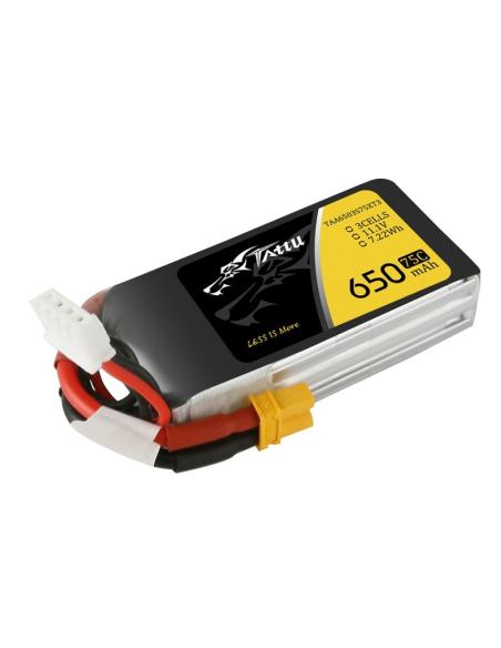 Batería LiPo TATTU 3s 11.1V 650mAh 75C XT-30