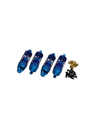 Aluminium Shock Damper Set For TT-02 63mm - Blue