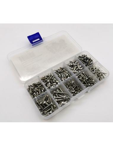 Stainless Steel Screw Set Box for SC10 II: total 325pcs