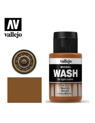 76 513 VALLEJO MODEL WASH - Marrón  35ml 