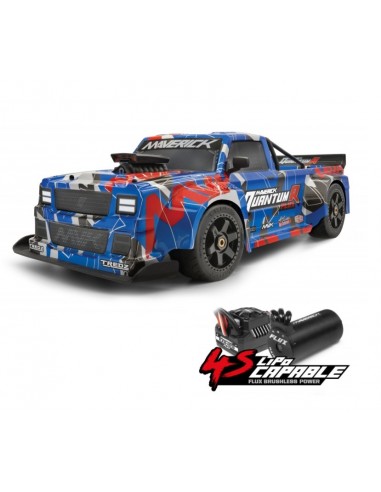 QUANTUM R FLUX 4S 1/8 4WD RACE TRUCK - Azul/Rojo