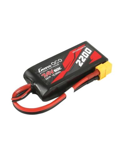 Batería LiPo GENSAce 2200mAh 7,4V 60C XT60
