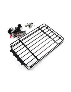 Metal Roof Rack w/White Leds TRX4 Bronco/Axial SCX