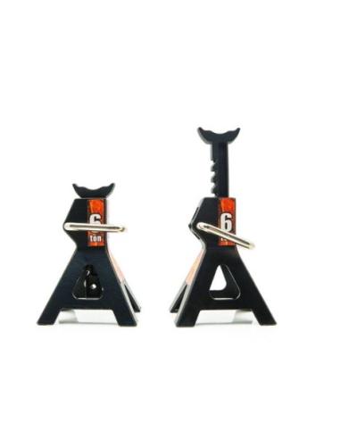 Ton Jack ajustable Yeah Racing 6 Ton BLACK  2pcs 