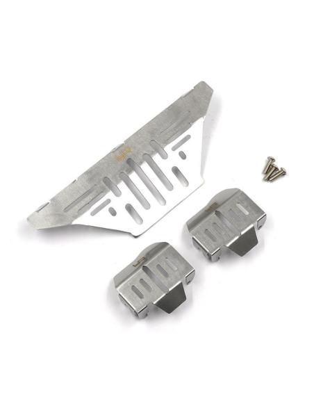 Stainless Steel Diff Protector Fender Set TRX4 BRO