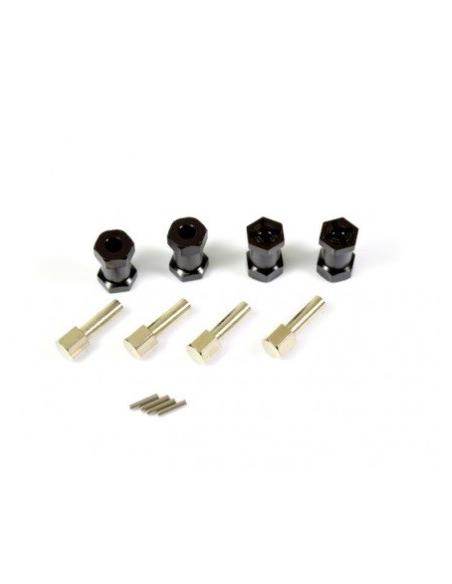 Aluminum track spreader Hex 12mm/20mm  Negro 