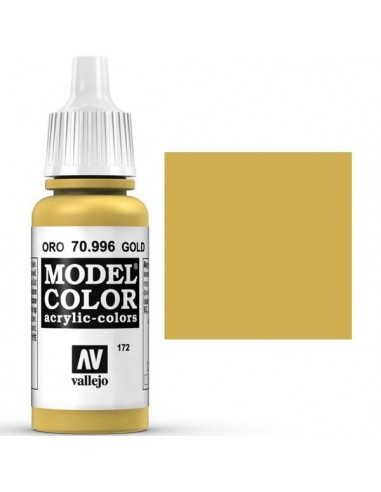 70 996 - Pintura Vallejo Model Color - Oro  17ml 
