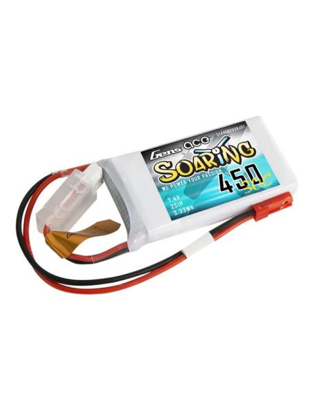 Batería LiPo Soaring 450mAh 7 4V 30C 2S JST