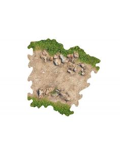 3 Curvas de Tierra para Circuito 1/24 RC Crawler P