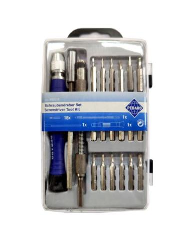 Destornillador flexográfico 21 pzas  con 18 puntas