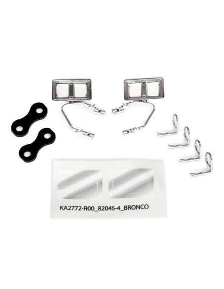 Traxxas TRX-4 Side Mirror Set (Chrome) Ford Bronco
