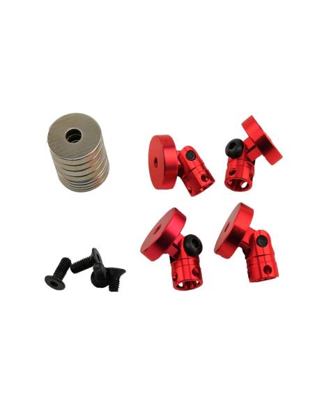 Soportes carrocería magnéticos para Coche RC (Red)
