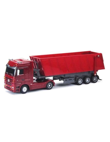 Camión con Volquete RC Mercedes Benz ACTROS - Rojo