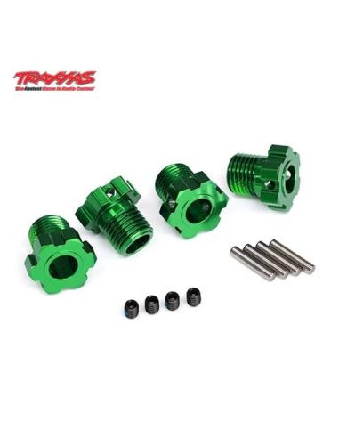 Traxxas 17mm Splined Wheel Hub Hex  4u  - Verde