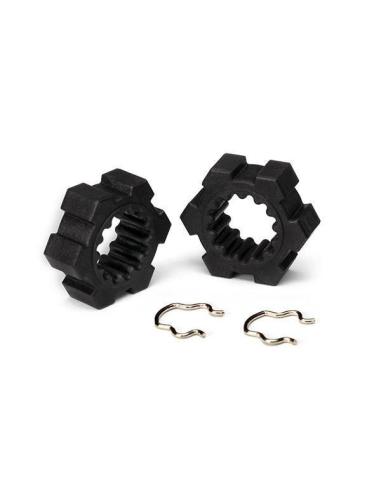 Wheel hubs  hex  2 / hex clips  2 