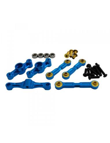 Aluminium Steering Set Blue TT02-TT02B