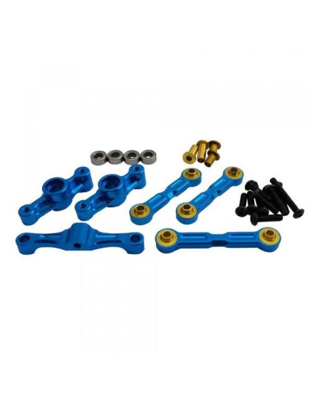 Aluminium Steering Set Blue TT02-TT02B