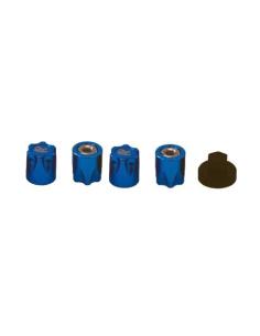 Antidust Nut M4 4pcs/set 1/10 RC Car - Blue