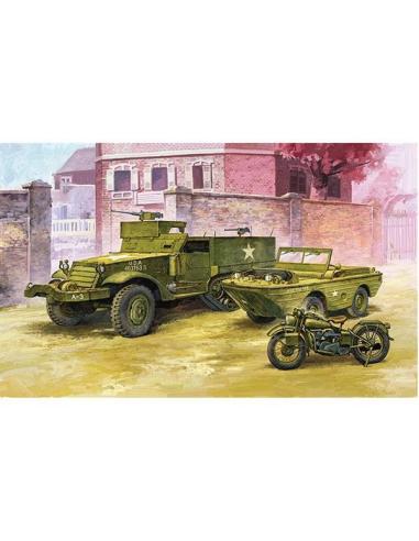 Vehículos M3 US Half Track & Amph  1/72 Academy