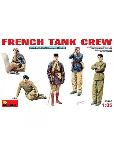 Figuras French Tank Crew 1/35 MiniArt 