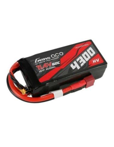 Batería LiPo Gens ace 4300mAh 11 4V 3S 60C HV
