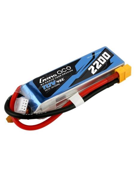 Batería LiPo 2200mAh 11 1V 45C Gensace XT60