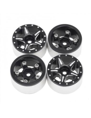 CNC Aluminum Starfish Beadlock Wheels Axial SCX24 