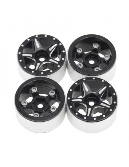 CNC Aluminum Starfish Beadlock Wheels Axial SCX24 