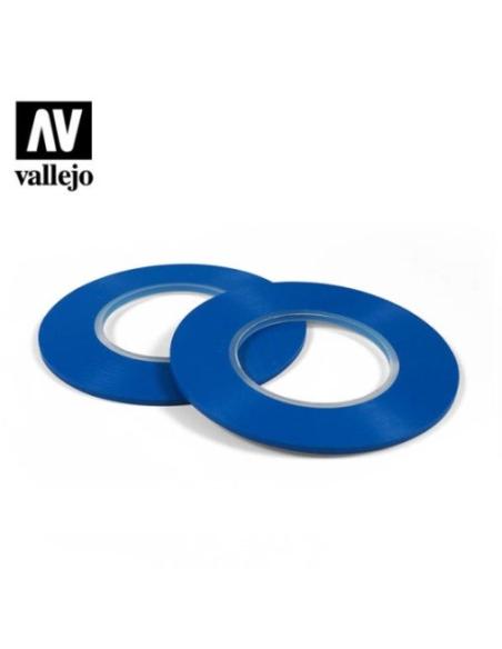 Cinta de Enmascarar Flexible 2 mm x 18 m  2u  Vall