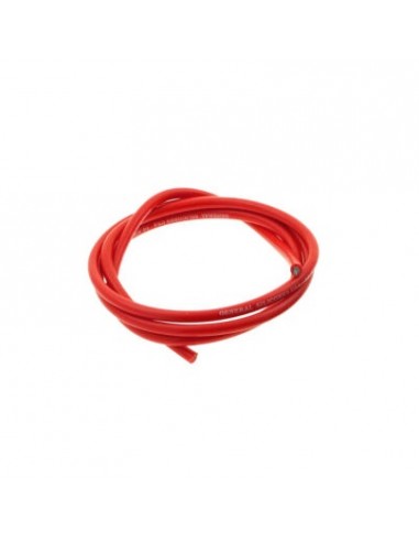 Cable siliconado 14AWG OD  3 5 1m - Red