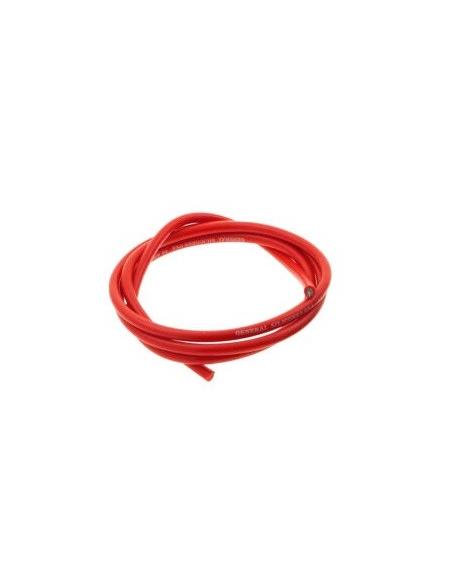 Cable siliconado 14AWG OD  3 5 1m - Red