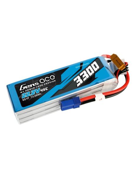 Batería LiPo GENSAce 3300mAh 22,2V 45C 6S