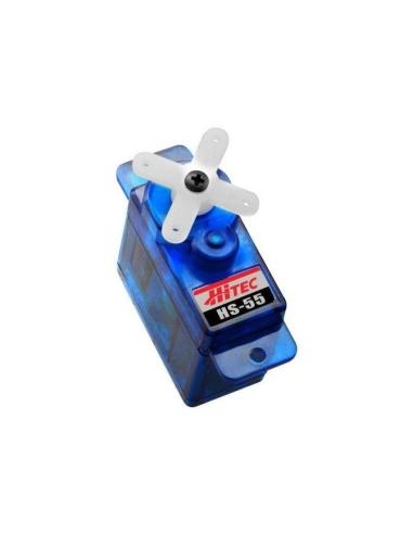 Servo micro HS-55 NANO de Hitec (8 gr.) - Azul