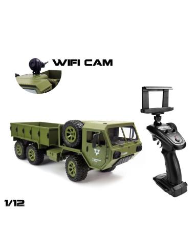 Camión U S Militar 1/12 6WD RTR con Cámara Wifi