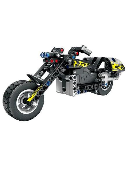 Juego Construcción Moto Pull Back - 183pcs