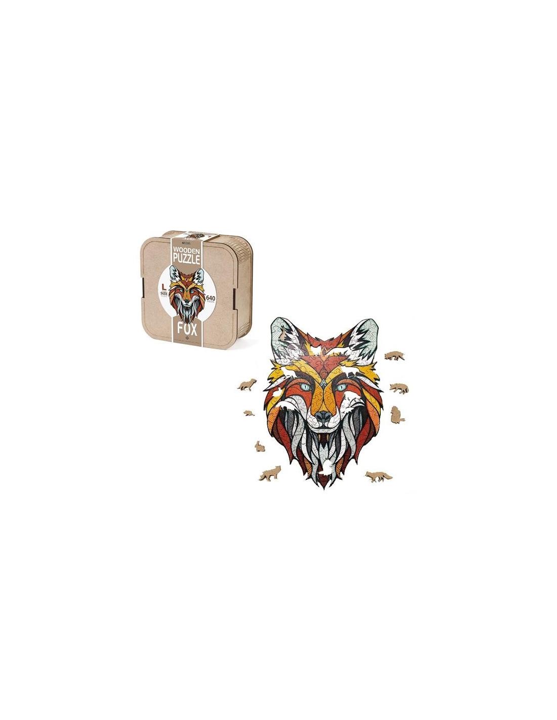 Puzzle sales madera zorro