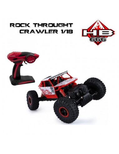 Crawler juguete 1/18 Rock Through 2 4Ghz - Rojo