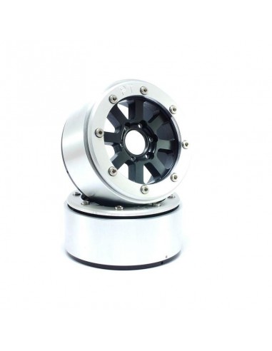 Beadlock Wheels PT-Hammer Bl/Silver 1 9 Metsafil 