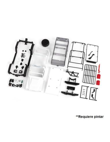 Land Rover Defender Body Traxxas TRX4M  Blanca  r