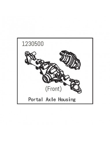 Front Portal Axle Housing Sherpa CR3 4 Absima