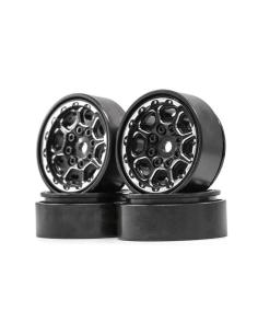 Llantas Beadlock CNC TRX4M 1/18  Black  4u