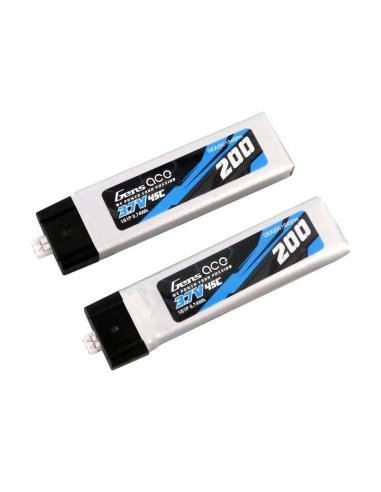 Batería Lipo Gens Ace 200mAh 3 7V 45C 1S1P  2u 