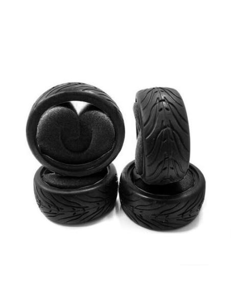 Ruedas Touring 1/10 sin llanta con foam interno 4u