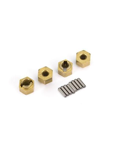 Hexágonos 7mm latón Traxxas TRX4M  4u 