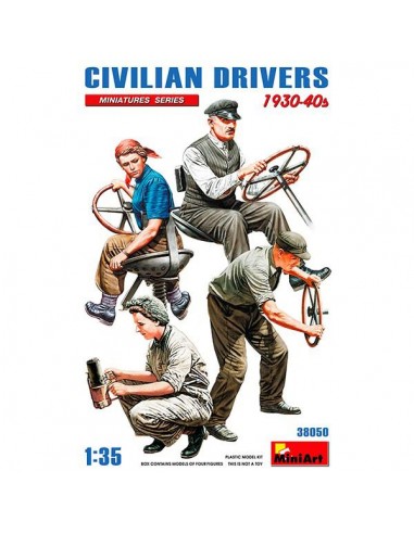 Civilian Drivers 1930-40s 1/35 MiniArt