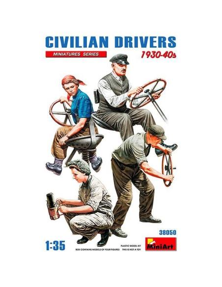 Civilian Drivers 1930-40s 1/35 MiniArt