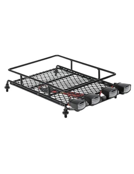 Baca metálica con 4 focos led para Crawler 1/10